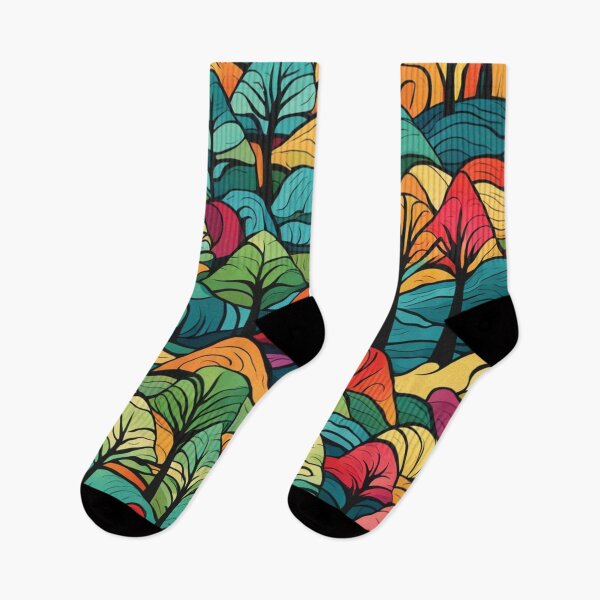 Item preview, Abstract Colorful Forest Pattern designed and sold by calibrit.