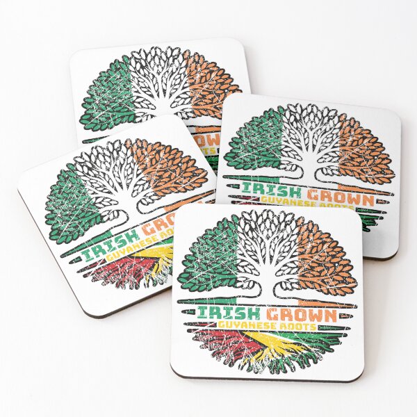 Item preview, Guyana Guyanese Irish Ireland Tree Roots Flag designed and sold by FlagX.
