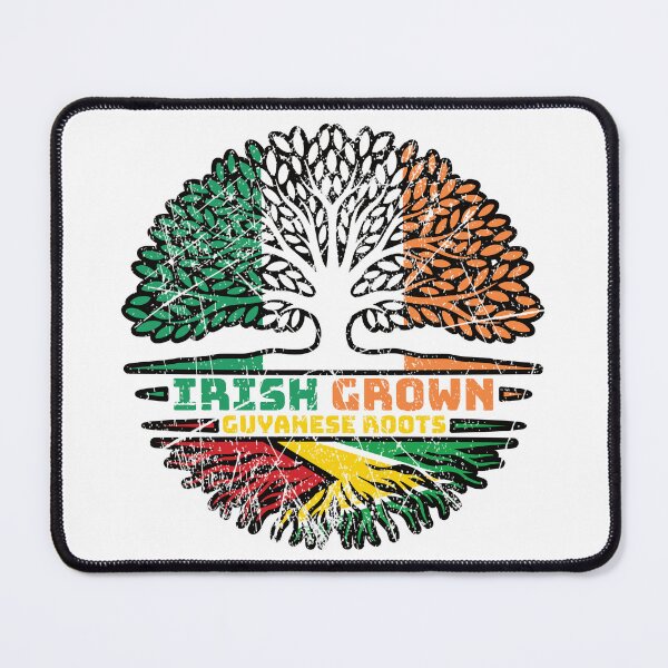 Item preview, Guyana Guyanese Irish Ireland Tree Roots Flag designed and sold by FlagX.
