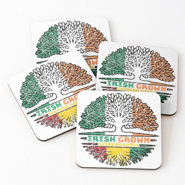 Item preview, Guinea Guinean Irish Ireland Tree Roots Flag designed and sold by FlagX.