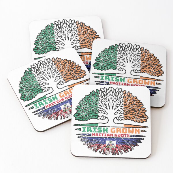 Item preview, Haiti Haitian Irish Ireland Tree Roots Flag designed and sold by FlagX.