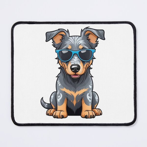 Item preview, Blue Merle Beauceron Puppy Wearing Sunglasses designed and sold by TheAnimalZ00.