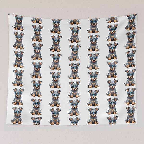 Item preview, Blue Merle Beauceron Puppy Wearing Sunglasses designed and sold by TheAnimalZ00.