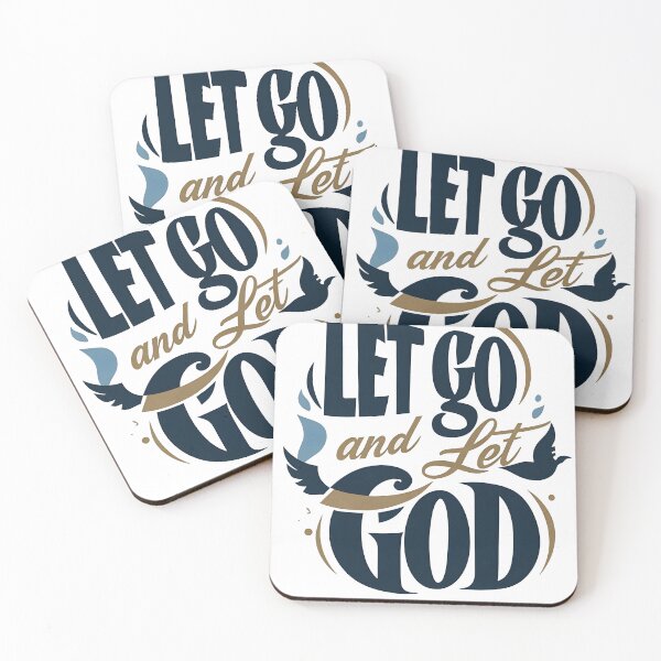 Item preview, Inspirational Typographic Design: "Let Go and Let God" for T-Shirts, Caps, Stickers & More designed and sold by lamp148.