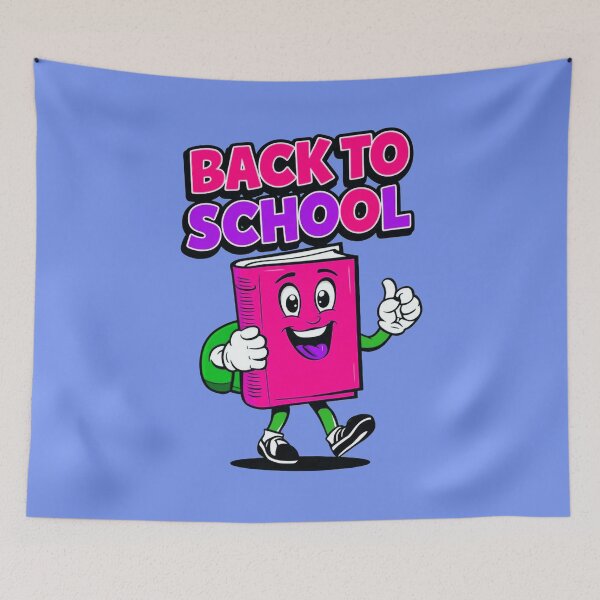 Item preview, Back To School Funny Book Cartoon Character designed and sold by TheArtOfPat.