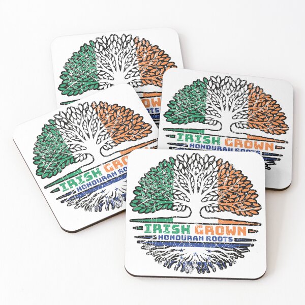Item preview, Honduras Honduran Irish Ireland Tree Roots Flag designed and sold by FlagX.