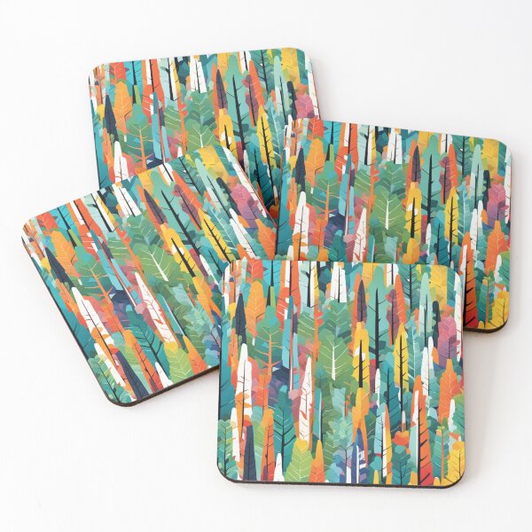 Item preview, Abstract Colorful Forest Pattern designed and sold by calibrit.