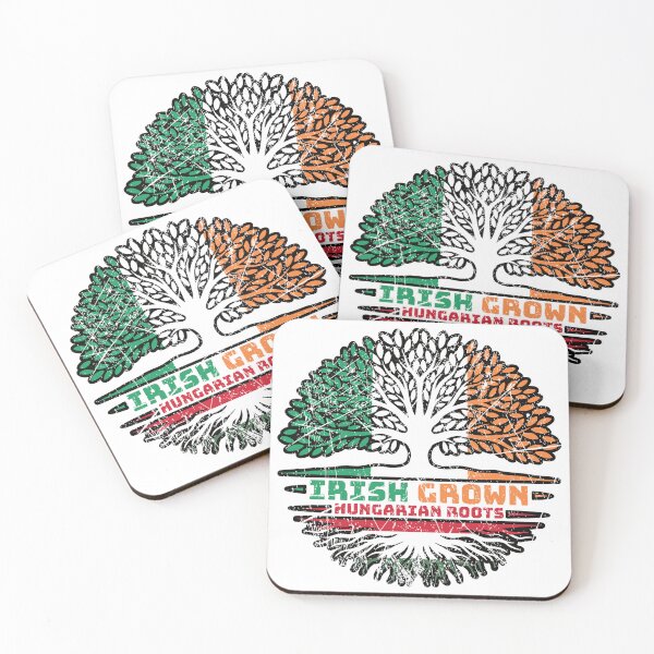 Item preview, Hungary Hungarian Irish Ireland Tree Roots Flag designed and sold by FlagX.