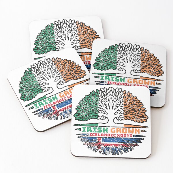 Item preview, Iceland Icelandic Irish Ireland Tree Roots Flag designed and sold by FlagX.