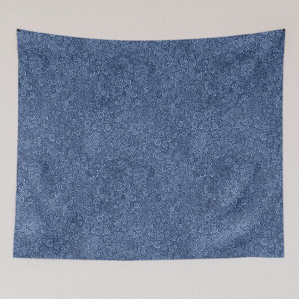 Item preview, Swirls and Lines in Blue designed and sold by WatershipBound.