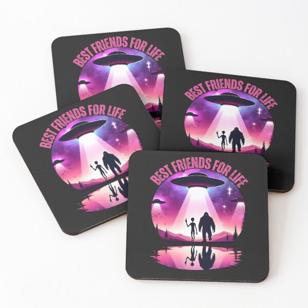Item preview, Alien and Bigfoot Best Friends For Life designed and sold by AlienOccupation.