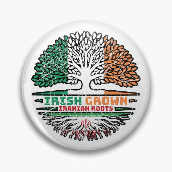 Item preview, Iran Iranian Irish Ireland Tree Roots Flag designed and sold by FlagX.