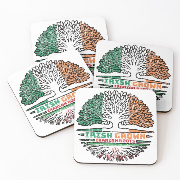 Item preview, Iran Iranian Irish Ireland Tree Roots Flag designed and sold by FlagX.