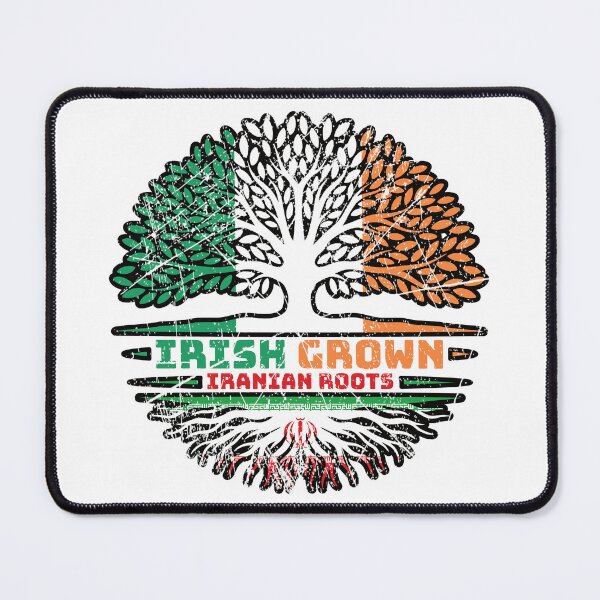 Item preview, Iran Iranian Irish Ireland Tree Roots Flag designed and sold by FlagX.