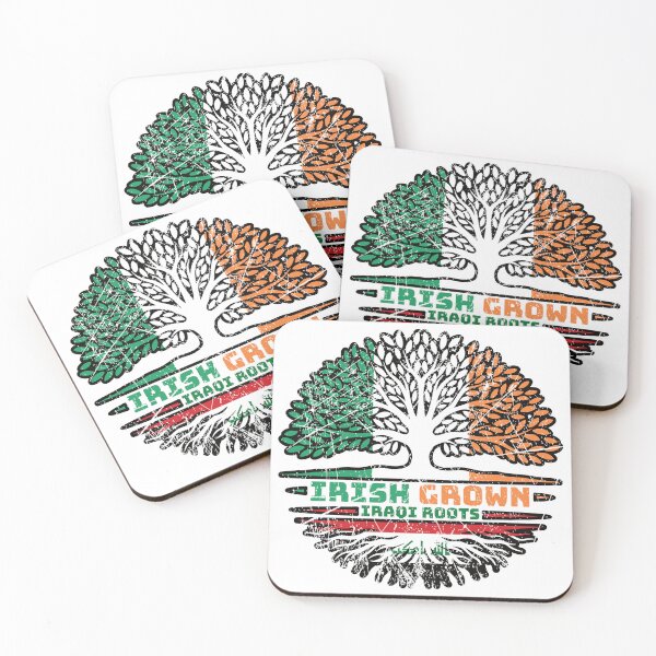 Item preview, Iraq Iraqi Irish Ireland Tree Roots Flag designed and sold by FlagX.