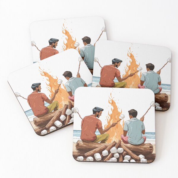 Item preview, Evening Glow: Beach Bonfires designed and sold by bb-15artstudio.
