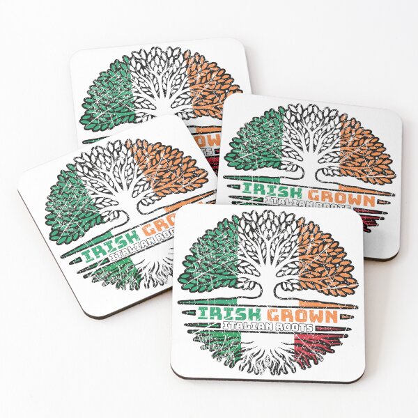 Item preview, Italy Italian Irish Ireland Tree Roots Flag designed and sold by FlagX.