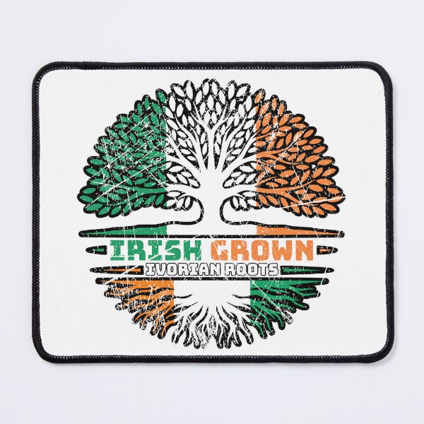 Item preview, Ivory Coast Ivorian Irish Ireland Tree Roots Flag designed and sold by FlagX.