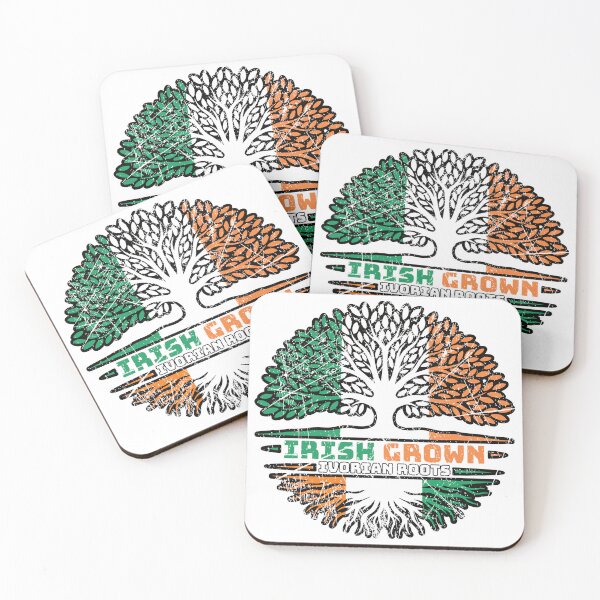 Item preview, Ivory Coast Ivorian Irish Ireland Tree Roots Flag designed and sold by FlagX.