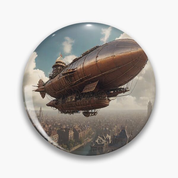 Item preview, Vintage Steampunk Airship designed and sold by koreatvtea.