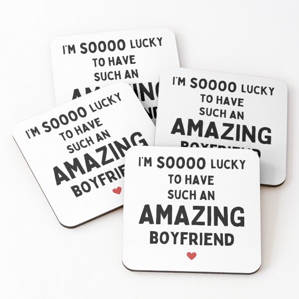 Item preview, Lucky to Have an Amazing Boyfriend - Heart Design for Girlfriends designed and sold by nickjones81.