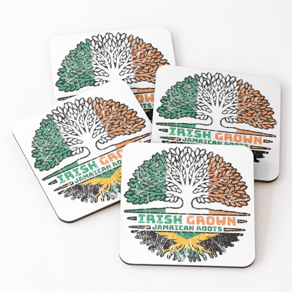 Item preview, Jamaican Jamaica Irish Ireland Tree Roots Flag designed and sold by FlagX.