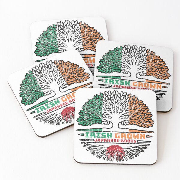 Item preview, Japan Japanese Irish Ireland Tree Roots Flag designed and sold by FlagX.