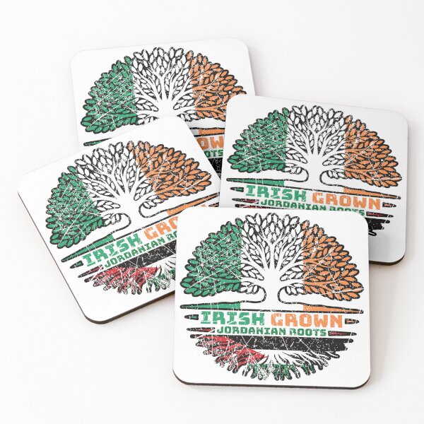 Item preview, Jordanian Jordan Irish Ireland Tree Roots Flag designed and sold by FlagX.