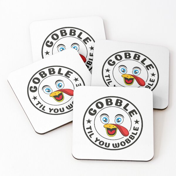 Item preview, Gobble Til You Wobble - T-Shirt, Sticker, Redbubble designed and sold by bluehatgraphics.