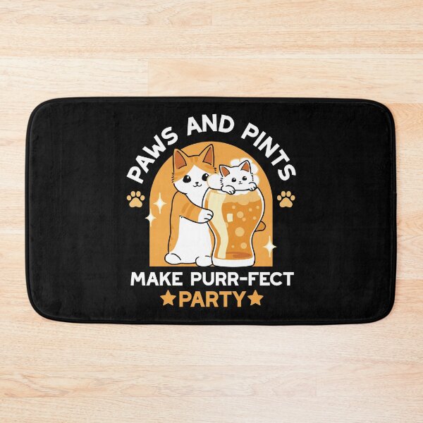 Item preview, Colorful Oktoberfest Cat Party - Paws and Pints designed and sold by Trio-in-Forest.