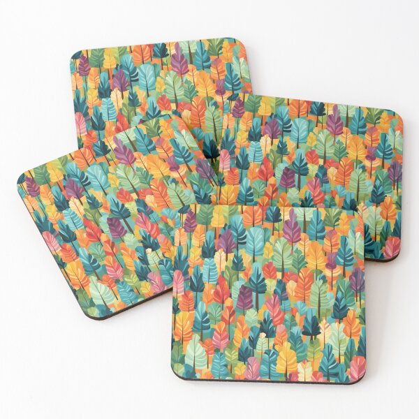 Item preview, Abstract Colorful Forest Pattern designed and sold by calibrit.