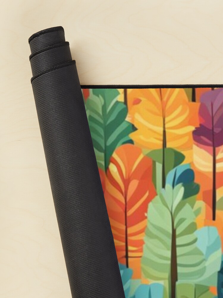 Thumbnail 2 of 5, Mouse Pad, Abstract Colorful Forest Pattern designed and sold by calibrit.