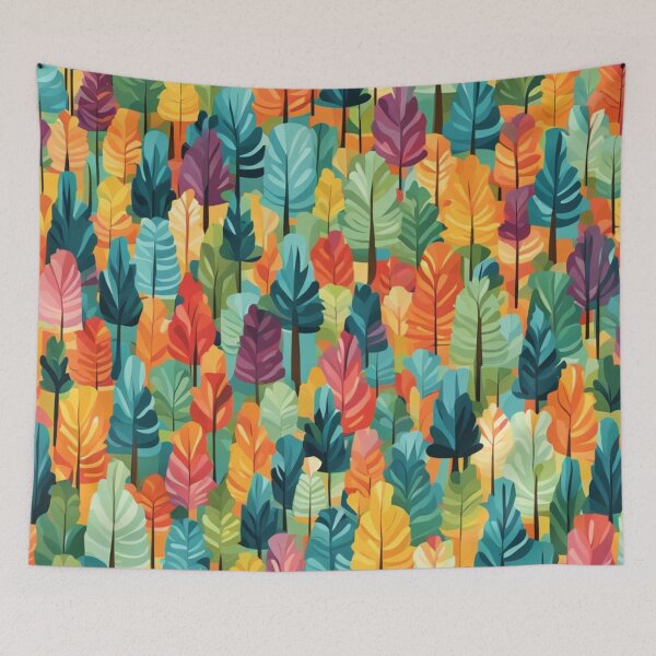 Item preview, Abstract Colorful Forest Pattern designed and sold by calibrit.