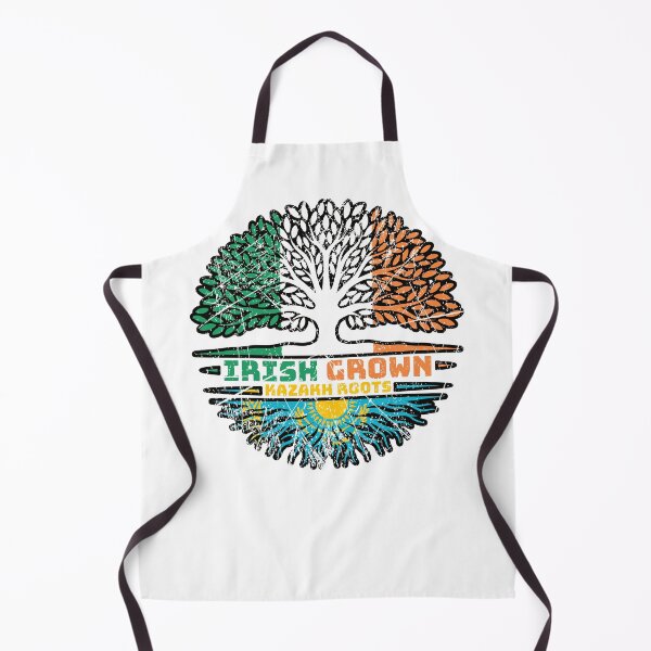 Item preview, Kazakhstan Kazakh Irish Ireland Tree Roots Flag designed and sold by FlagX.