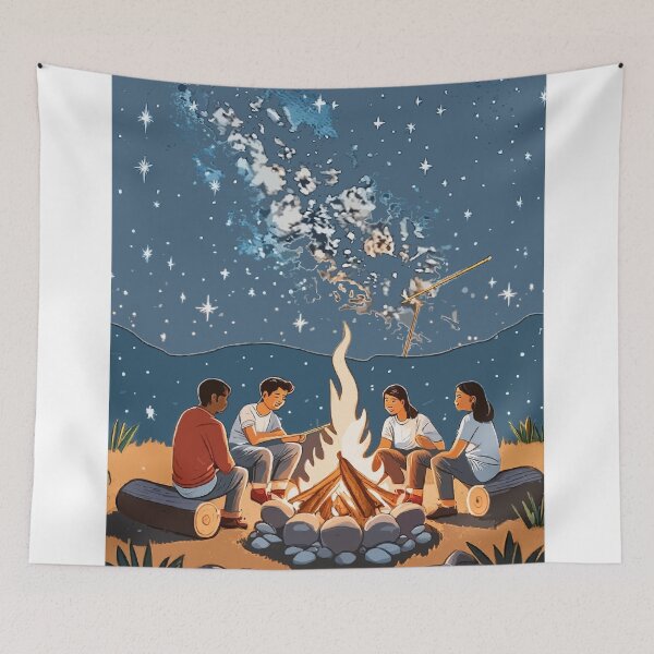 Item preview, Evening Warmth: Summer Night Campfires designed and sold by bb-15artstudio.