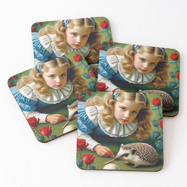 Item preview, Alice and the Hedgehog in the Rose Garden designed and sold by machare.
