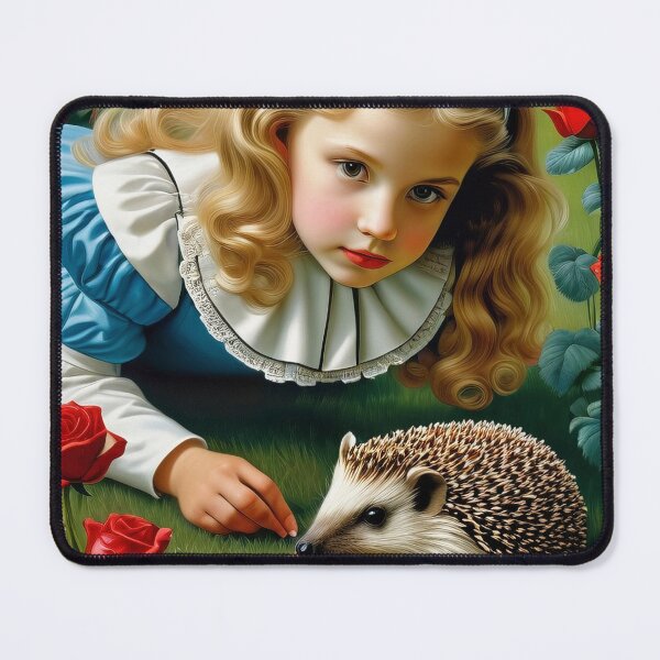 Item preview, Alice and the Hedgehog in the Rose Garden designed and sold by machare.