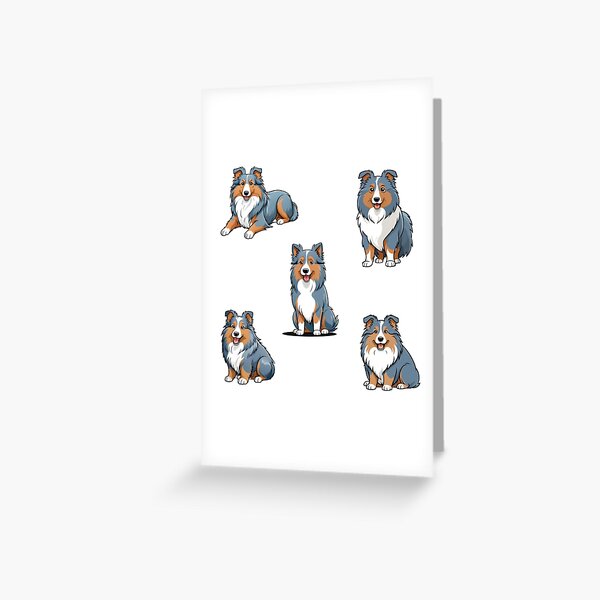 Item preview, Blue Merle Shetland Sheepdogs designed and sold by TheAnimalZ00.