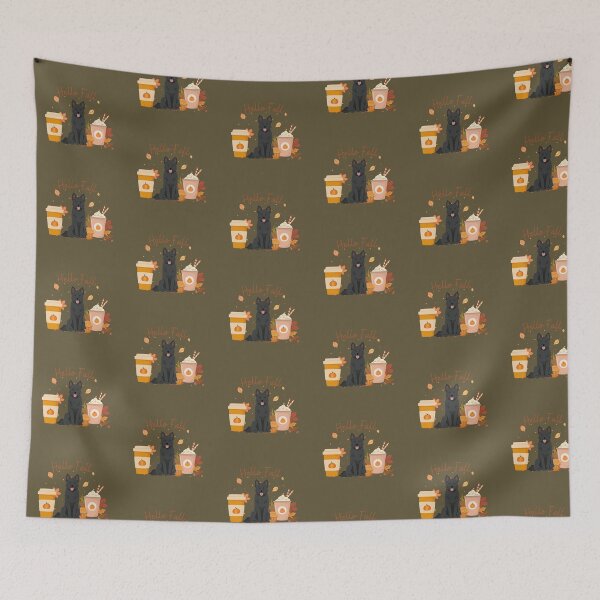 Item preview, Perro Mudi, Hola Otoño designed and sold by thedoglovershop.