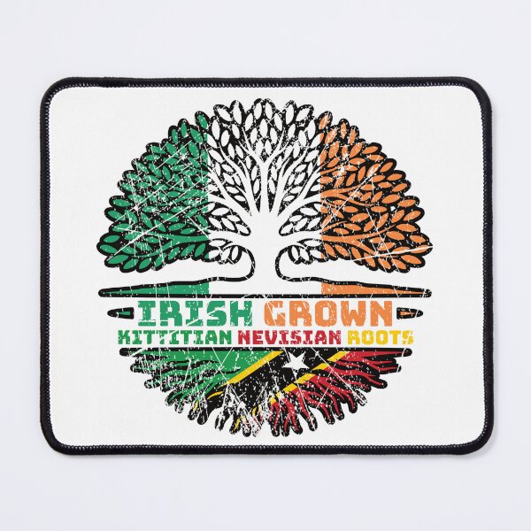 Item preview, Saint Kitts and Nevis Kittitian Nevisian Irish Ireland Tree Roots Flag designed and sold by FlagX.