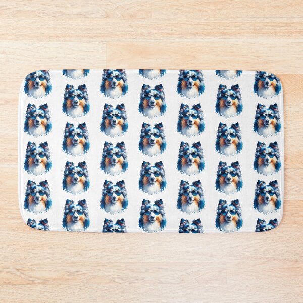 Item preview, Blue Merle Shetland Sheepdog Wearing Sunglasses designed and sold by TheAnimalZ00.