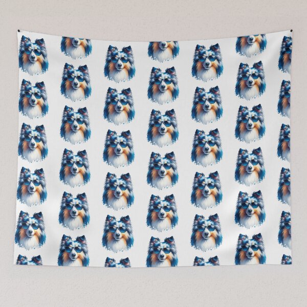 Item preview, Blue Merle Shetland Sheepdog Wearing Sunglasses designed and sold by TheAnimalZ00.