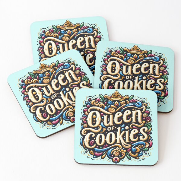 Item preview, Queen of Cookies, typography designed and sold by maxmaj.