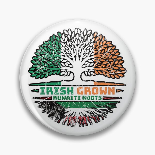 Item preview, Kuwait Kuwaiti Irish Ireland Tree Roots Flag designed and sold by FlagX.