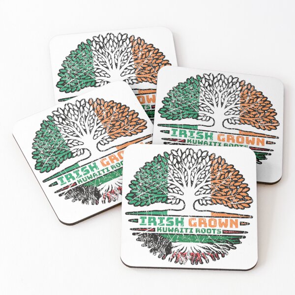 Item preview, Kuwait Kuwaiti Irish Ireland Tree Roots Flag designed and sold by FlagX.