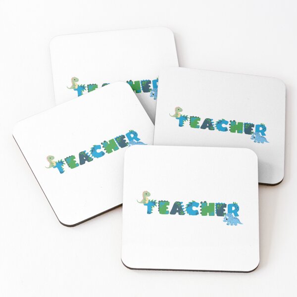Item preview, Dino Teacher in blue and green  designed and sold by Samantha Trego.