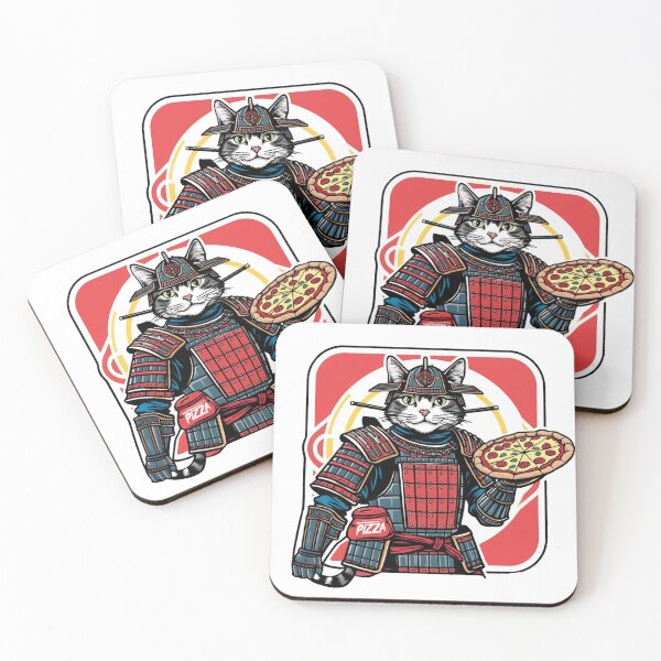 Item preview, Samurai Pizza Delivery Cat designed and sold by mukraker.