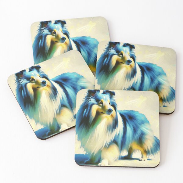 Item preview, Blue Merle Shetland Sheepdog Painting designed and sold by TheAnimalZ00.