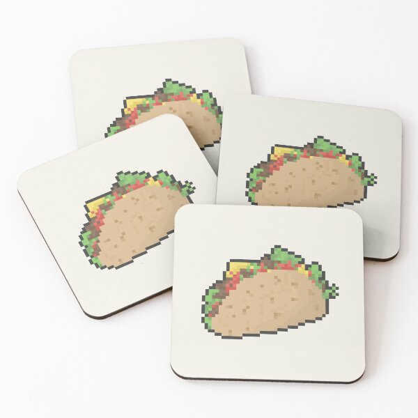 Item preview, taco pixel art designed and sold by helixter.