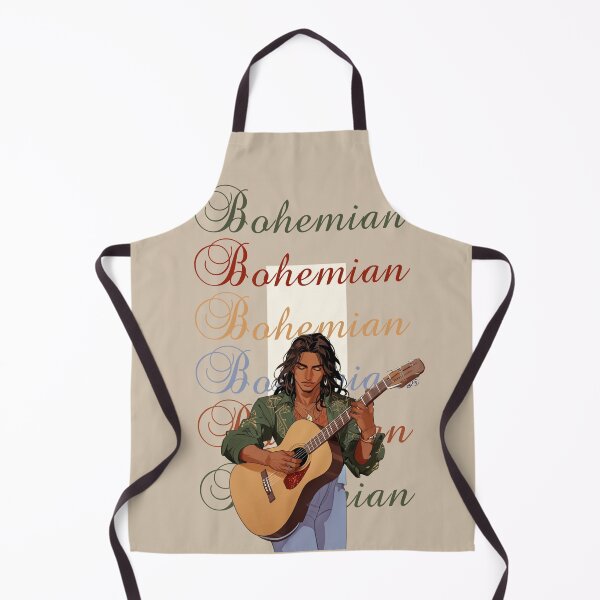 Item preview, bohemian guitar player Latin illustration gif designed and sold by La Loca.